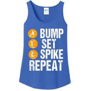 Bump Set Spike Repeat Volleyball Sport Gift Ladies Essential Tank