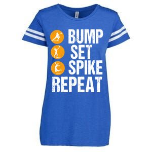 Bump Set Spike Repeat Volleyball Sport Gift Enza Ladies Jersey Football T-Shirt