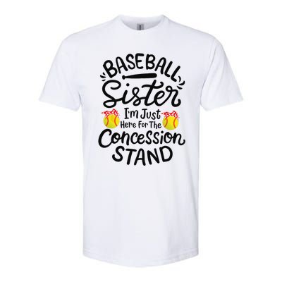 Baseball Sister Softball Heart Sport Lover Funny Softstyle CVC T-Shirt