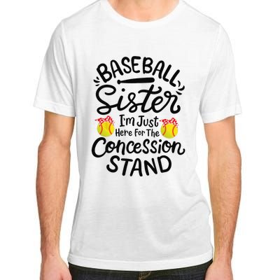 Baseball Sister Softball Heart Sport Lover Funny Adult ChromaSoft Performance T-Shirt