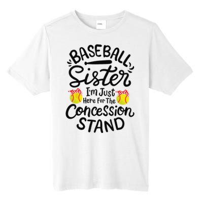 Baseball Sister Softball Heart Sport Lover Funny Tall Fusion ChromaSoft Performance T-Shirt