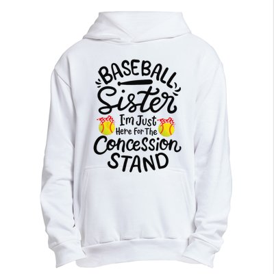 Baseball Sister Softball Heart Sport Lover Funny Urban Pullover Hoodie