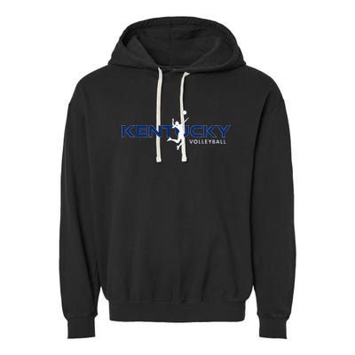 Bluegrass State Sports Fan Kentucky Volleyball Garment-Dyed Fleece Hoodie