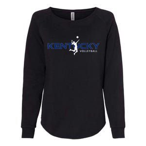 Bluegrass State Sports Fan Kentucky Volleyball Womens California Wash Sweatshirt