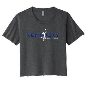 Bluegrass State Sports Fan Kentucky Volleyball Women's Crop Top Tee