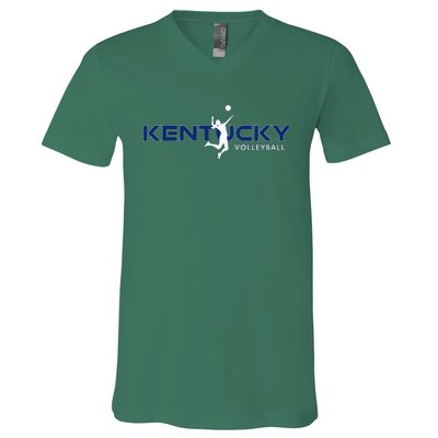 Bluegrass State Sports Fan Kentucky Volleyball V-Neck T-Shirt