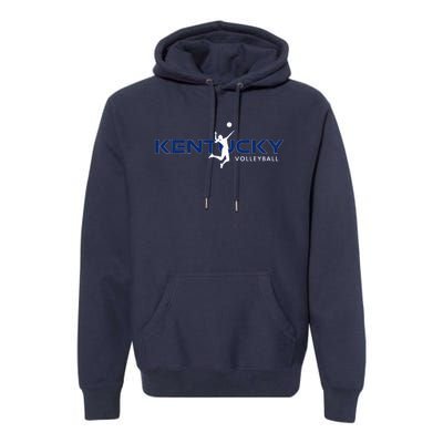 Bluegrass State Sports Fan Kentucky Volleyball Premium Hoodie