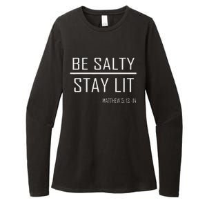 Be Salty Stay Lit Womens CVC Long Sleeve Shirt