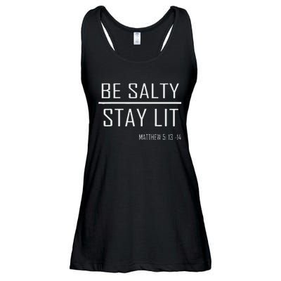 Be Salty Stay Lit Ladies Essential Flowy Tank