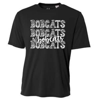 Bobcats School Spirit Wear Game Day Sport Fan Team Cooling Performance Crew T-Shirt