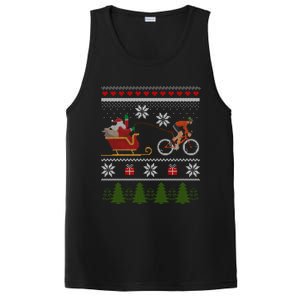 Bike Sledding Santa Sleigh Christmas Cycling Gift PosiCharge Competitor Tank