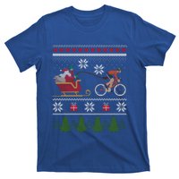 Bike Sledding Santa Sleigh Christmas Cycling Gift T-Shirt