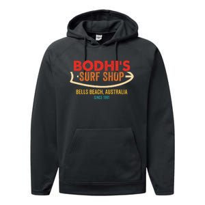 BodhiS Surf Shop Retro Performance Fleece Hoodie