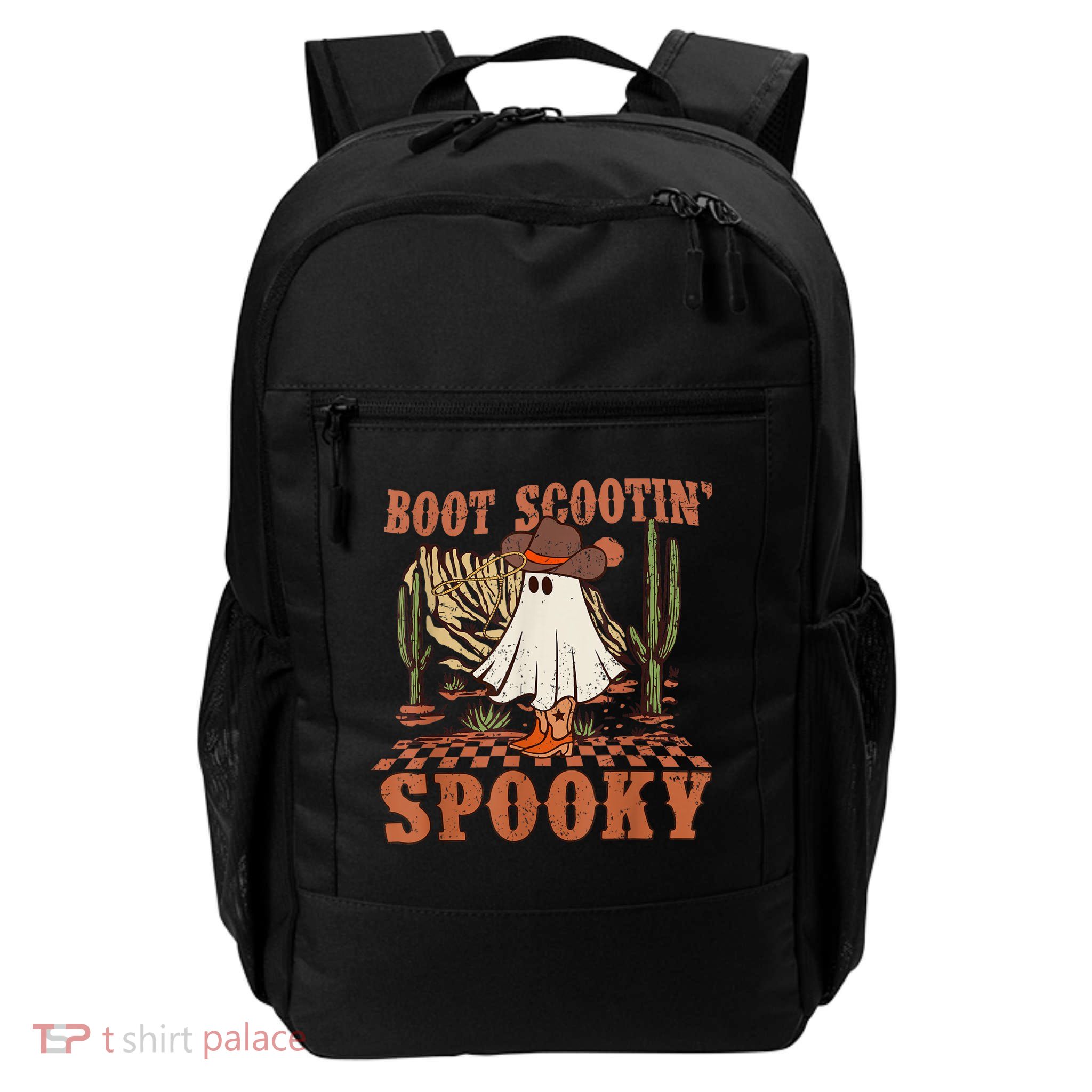Boot Scootin Spooky Western Halloween Ghost Spooky Season Backpack