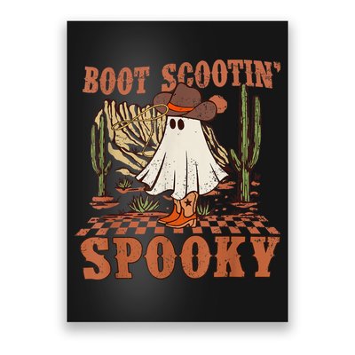 Boot Scootin Spooky Western Halloween Ghost Spooky Season Poster