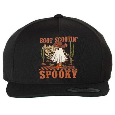 Boot Scootin Spooky Western Halloween Ghost Spooky Season Wool Snapback Cap