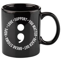Break Stigma Support Mental Health Awareness 11oz C Handle Ceramic Mug