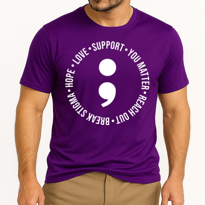 Break Stigma Support Mental Health Awareness Performance Shirt