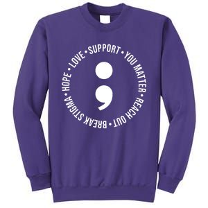 Break Stigma Support Mental Health Awareness Sweatshirt