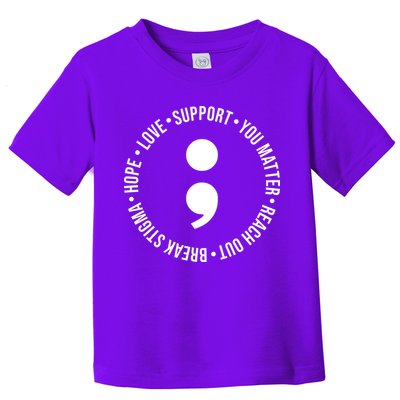 Break Stigma Support Mental Health Awareness Toddler T-Shirt