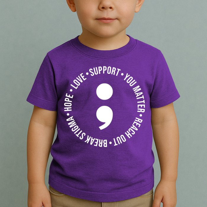Break Stigma Support Mental Health Awareness Toddler T-Shirt