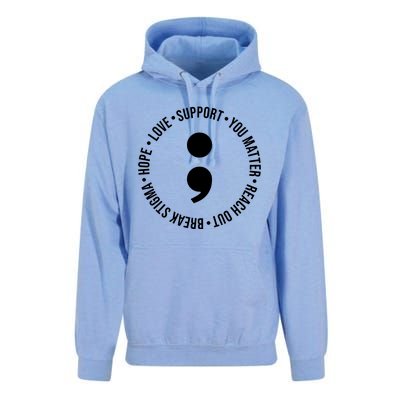 Break Stigma Support Mental Health Awareness Unisex Surf Hoodie