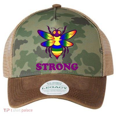 Be Strong Support Encouraget Motivational Gift Legacy Tie Dye Trucker Hat