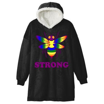 Be Strong Support Encouraget Motivational Gift Hooded Wearable Blanket