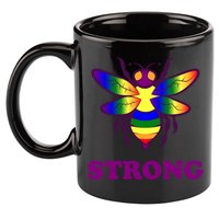 Be Strong Support Encouraget Motivational Gift 11oz C Handle Ceramic Mug