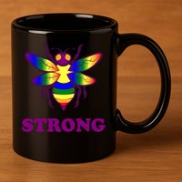 Be Strong Support Encouraget Motivational Gift 11oz C Handle Ceramic Mug