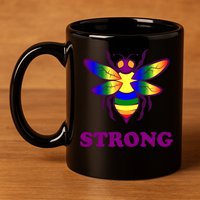 Be Strong Support Encouraget Motivational Gift 11oz C Handle Ceramic Mug