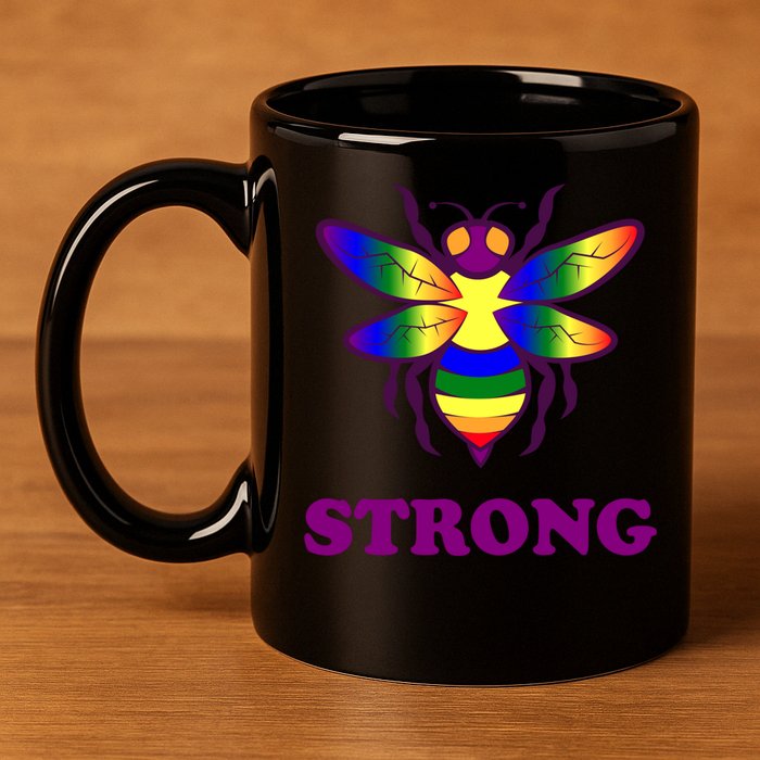 Be Strong Support Encouraget Motivational Gift 11oz C Handle Ceramic Mug