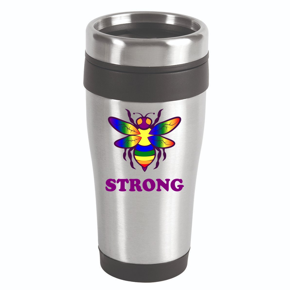 Be Strong Support Encouraget Motivational Gift 16oz Travel Tumbler
