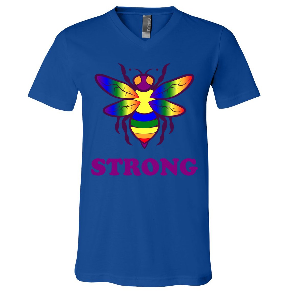 Be Strong Support Encouraget Motivational Gift V-Neck T-Shirt