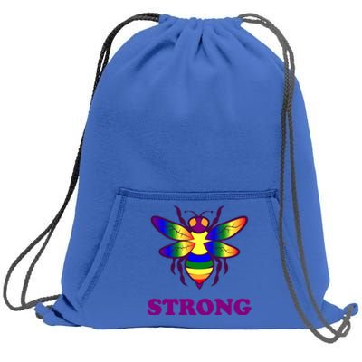 Be Strong Support Encouraget Motivational Gift Sweatshirt Cinch Pack Bag