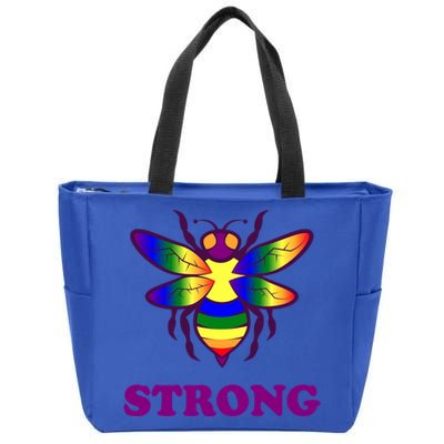 Be Strong Support Encouraget Motivational Gift Zip Tote Bag