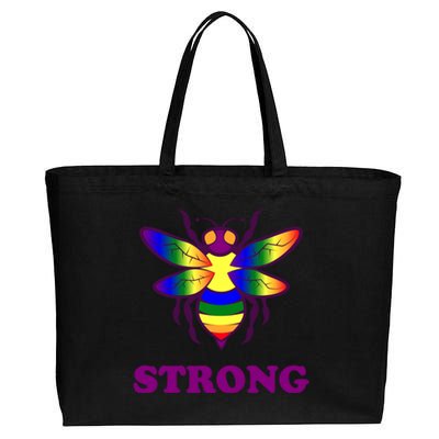 Be Strong Support Encouraget Motivational Gift Cotton Canvas Jumbo Tote