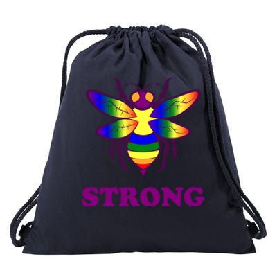 Be Strong Support Encouraget Motivational Gift Drawstring Bag