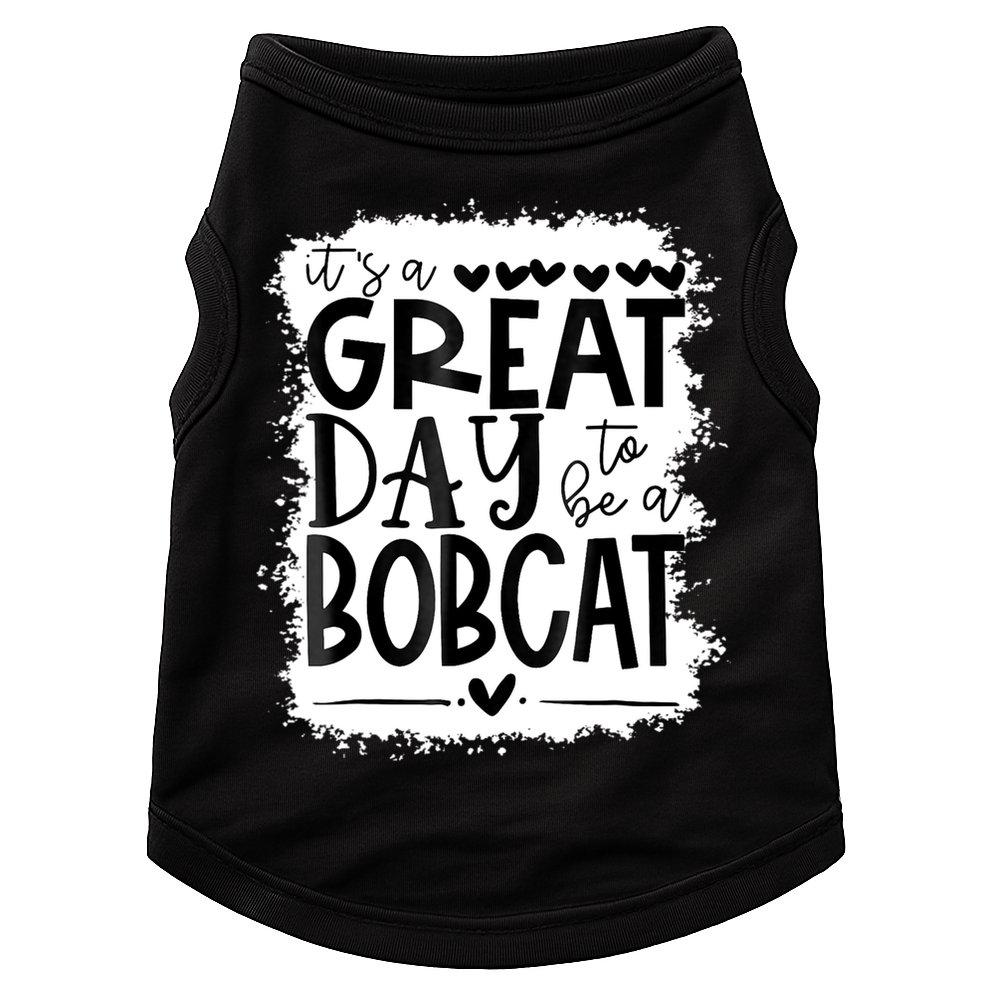 Bobcats School Sports Fan Team Spirit Mascot Gift Bleached Doggie Tank