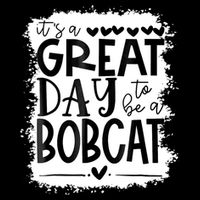 Bobcats School Sports Fan Team Spirit Mascot Gift Bleached Drawstring Bag