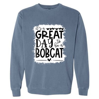 Bobcats School Sports Fan Team Spirit Mascot Gift Bleached Garment-Dyed Sweatshirt