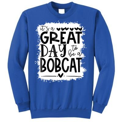 Bobcats School Sports Fan Team Spirit Mascot Gift Bleached Sweatshirt