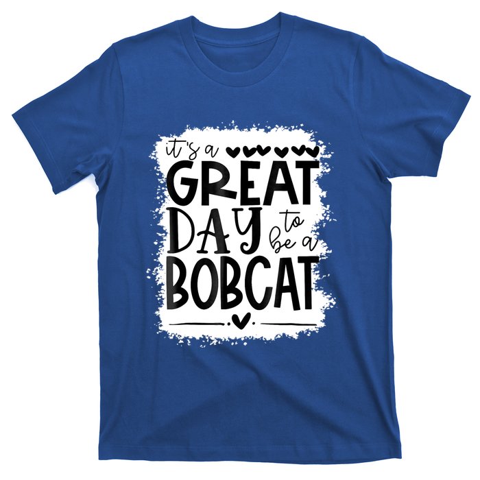 Bobcats School Sports Fan Team Spirit Mascot Gift Bleached T-Shirt