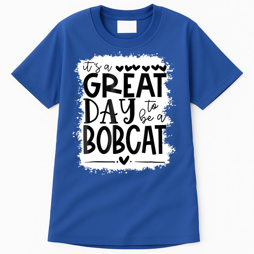 Bobcats School Sports Fan Team Spirit Mascot Gift Bleached Tall T-Shirt