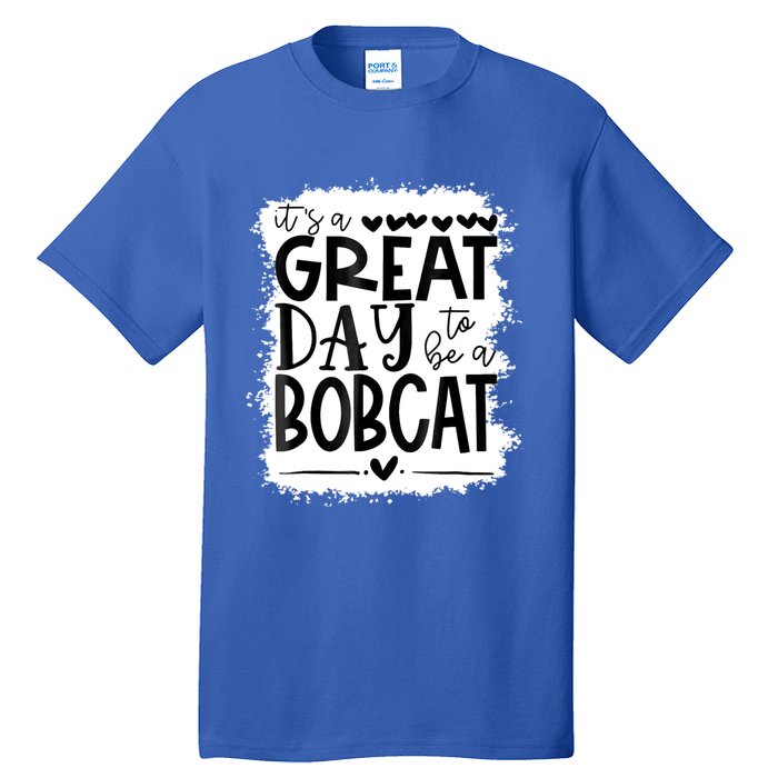 Bobcats School Sports Fan Team Spirit Mascot Gift Bleached Tall T-Shirt