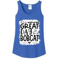 Bobcats School Sports Fan Team Spirit Mascot Gift Bleached Ladies Essential Tank