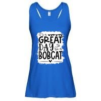 Bobcats School Sports Fan Team Spirit Mascot Gift Bleached Ladies Essential Flowy Tank