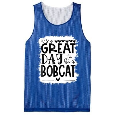 Bobcats School Sports Fan Team Spirit Mascot Gift Bleached Mesh Reversible Basketball Jersey Tank