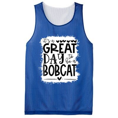 Bobcats School Sports Fan Team Spirit Mascot Gift Bleached Mesh Reversible Basketball Jersey Tank