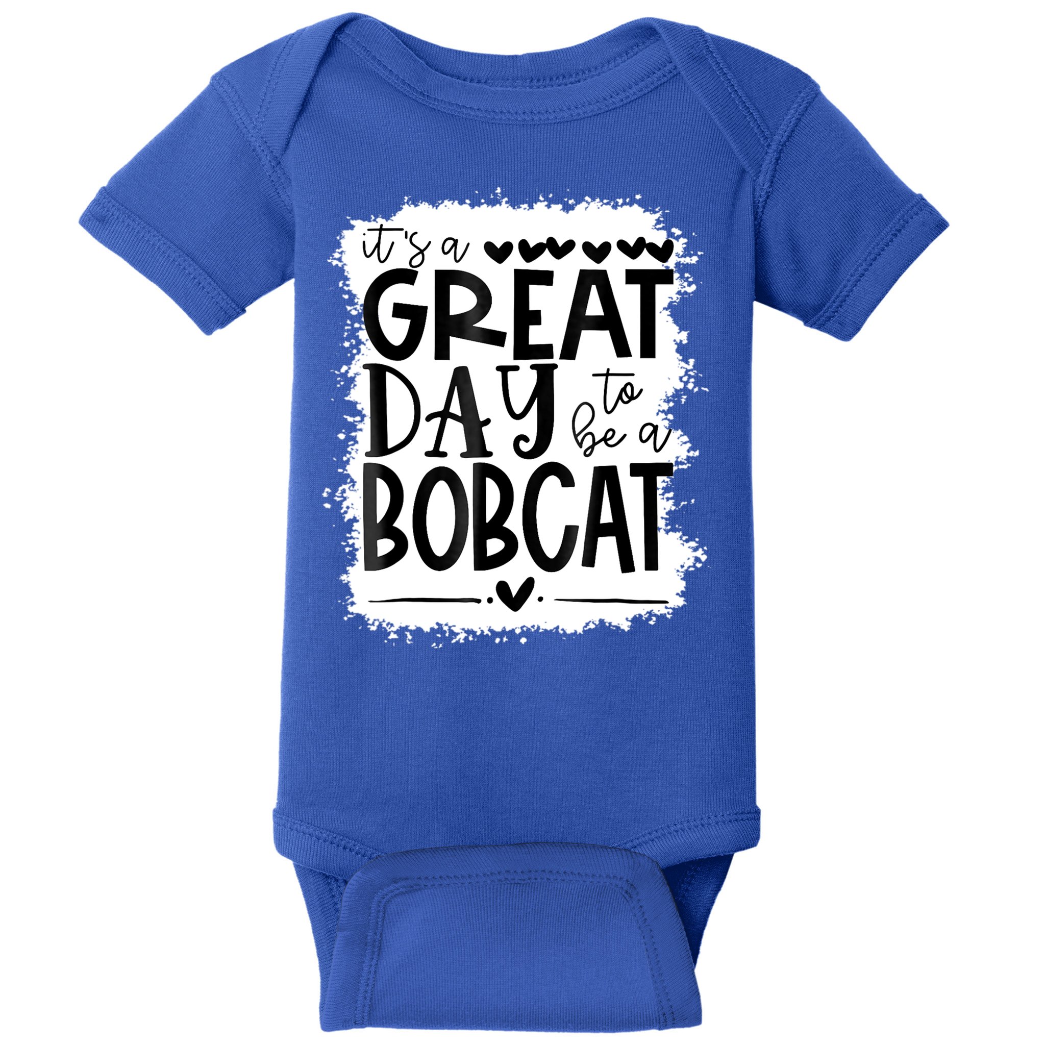 Bobcats School Sports Fan Team Spirit Mascot Gift Bleached Baby Bodysuit